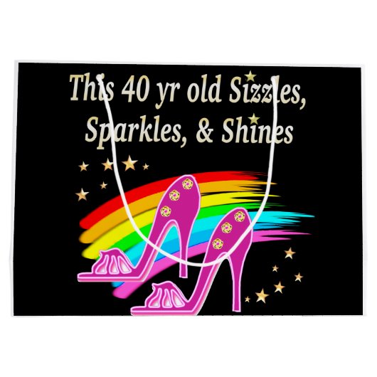 GEWELDIGE 40E SCHOENENLIEFHEBBER LARGE CADEAUTASJE (Achterkant)