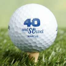 Geweldige 40e verjaardag golfballen 40 jaar feest