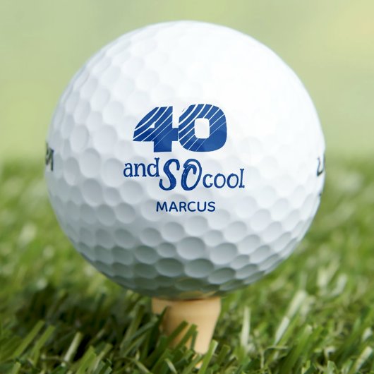 Geweldige 40e verjaardag golfballen 40 jaar feest
