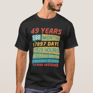 Geweldige 49 jaar oude versie 49e t-shirt
