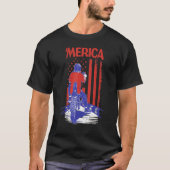 Geweldige 4 juli Abraham Lincoln zonnebril T-shirt (Voorkant)