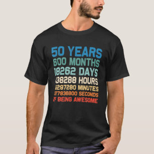 Geweldige 50 jaar oude  versie 50th t-shirt