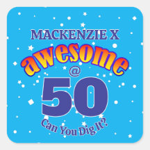 GEWELDIGE 50 lichtblauwe verjaardag