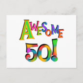 Geweldige 50 T-shirts en cadeautjes op zaterdag Briefkaart (Voorkant)