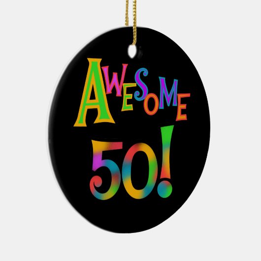 Geweldige 50 T-shirts en cadeautjes op zaterdag Keramisch Ornament (Rechts)