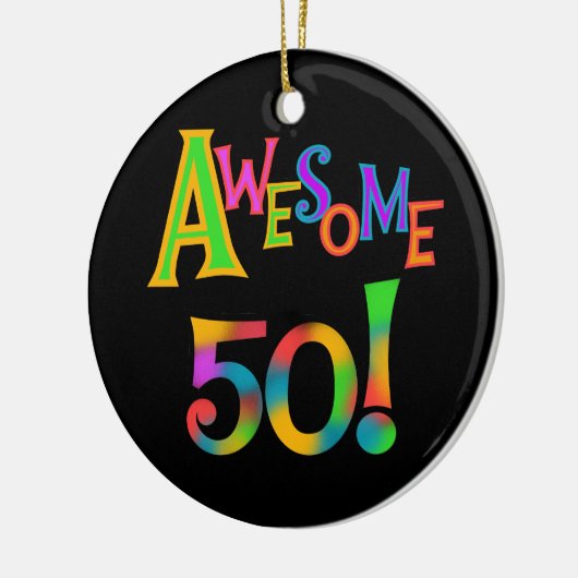 Geweldige 50 T-shirts en cadeautjes op zaterdag Keramisch Ornament (Links)