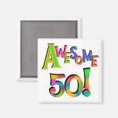 Geweldige 50 T-shirts en cadeautjes op zaterdag Magneet (Voorkant / Achterkant)