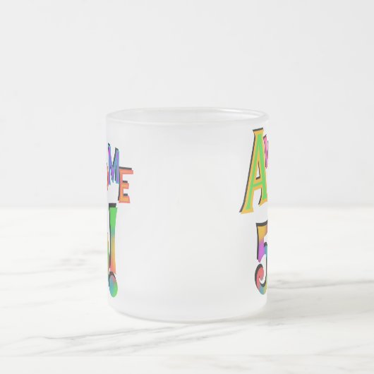 Geweldige 50 T-shirts en cadeautjes op zaterdag Matglas Koffiemok (Center)