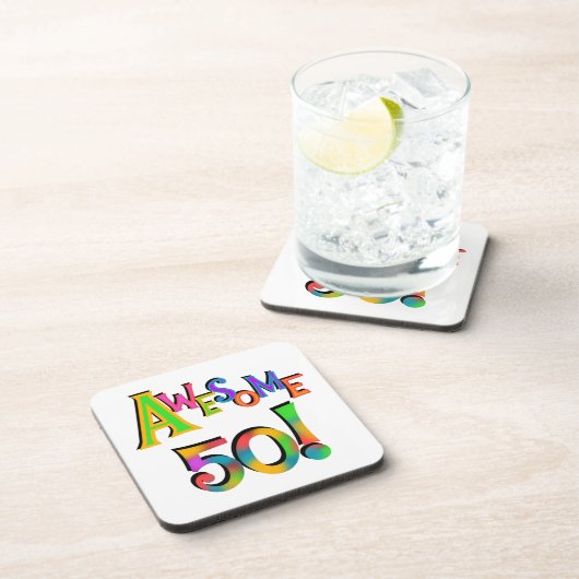 Geweldige 50 T-shirts en cadeautjes op zaterdag Onderzetter (Rechterzijde)