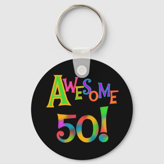 Geweldige 50 T-shirts en cadeautjes op zaterdag Sleutelhanger (Voorkant)