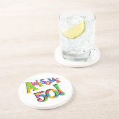 Geweldige 50 T-shirts en cadeautjes op zaterdag Zandsteen Onderzetter (Zijkant)