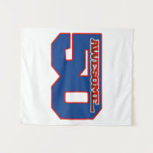 geweldige 50 wandkleed (Voorkant (horizontaal))