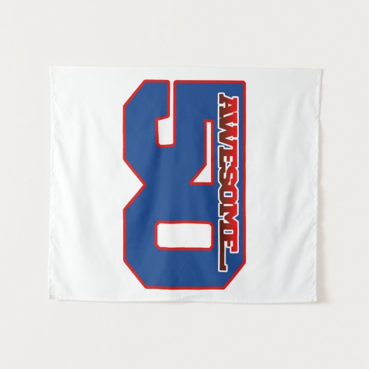 geweldige 50 wandkleed (Voorkant (horizontaal))