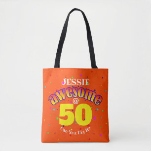 Geweldige 50e verjaardag tote bag