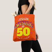 Geweldige 50e verjaardag tote bag (Dichtbij)