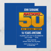 Geweldige 50e verjaardagsfeestje Alle originele on Kaart (Voorkant / Achterkant)