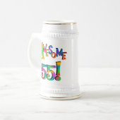 Geweldige 55 T-shirts en cadeautjes Bierpul (Voorkant links)