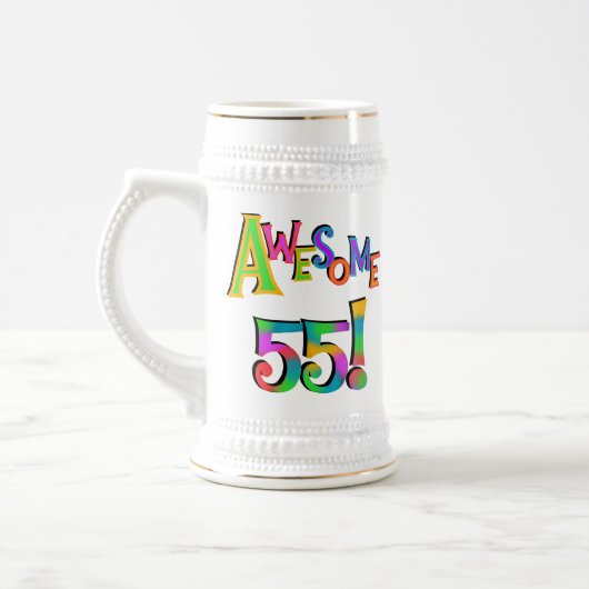 Geweldige 55 T-shirts en cadeautjes Bierpul (Links)