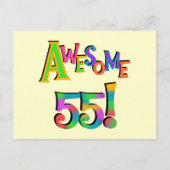 Geweldige 55 T-shirts en cadeautjes Briefkaart (Voorkant)