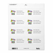 Geweldige 55 T-shirts en cadeautjes Etiket (Full Sheet)