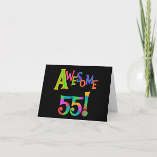 Geweldige 55 T-shirts en cadeautjes Kaart