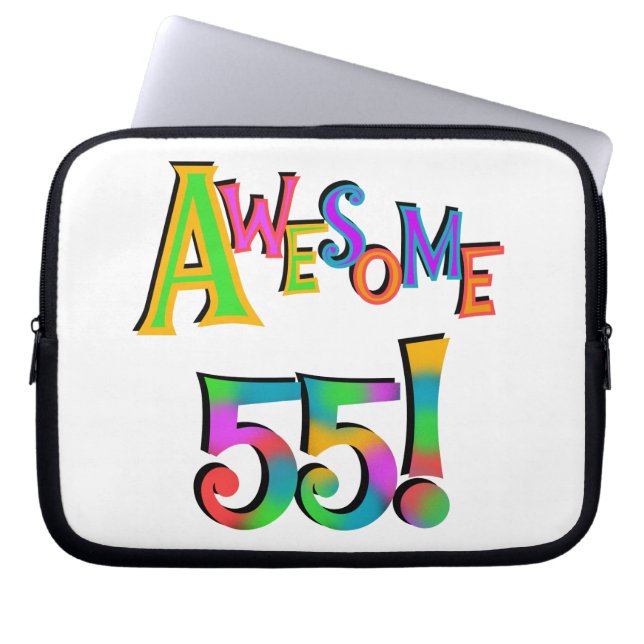 Geweldige 55 T-shirts en cadeautjes Laptop Sleeve (Voorkant)
