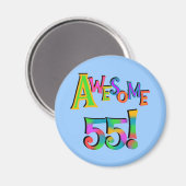 Geweldige 55 T-shirts en cadeautjes Magneet (Voorkant / Achterkant)