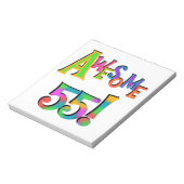 Geweldige 55 T-shirts en cadeautjes Notitieblok (Linkerzijde)