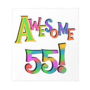 Geweldige 55 T-shirts en cadeautjes Notitieblok