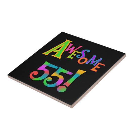 Geweldige 55 T-shirts en cadeautjes Tegeltje (Zijkant)