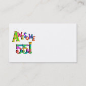 Geweldige 55 T-shirts en cadeautjes Visitekaartje (Achterkant)