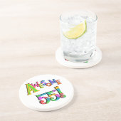 Geweldige 55 T-shirts en cadeautjes Zandsteen Onderzetter (Zijkant)