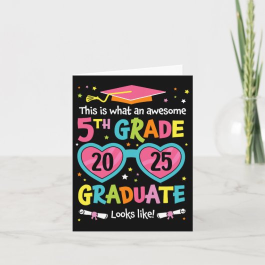 Geweldige 5e klas Afstuderen eruit als CL 2025 Afs Kaart (Voorkant)