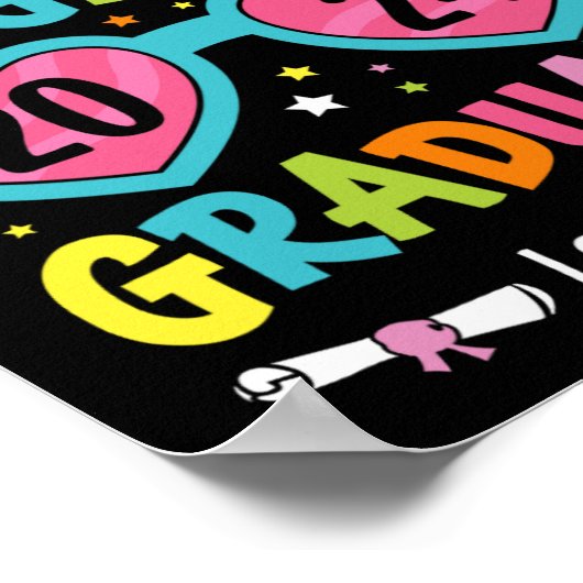 Geweldige 5e klas Afstuderen eruit als klasse 2024 Poster (Hoek)