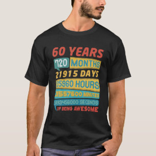 Geweldige 60 jaar oude versie 60th t-shirt