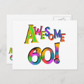 Geweldige 60 T-shirts en cadeautjes op zaterdag Briefkaart (Voorkant / Achterkant)