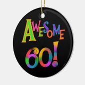 Geweldige 60 T-shirts en cadeautjes op zaterdag Keramisch Ornament (Links)