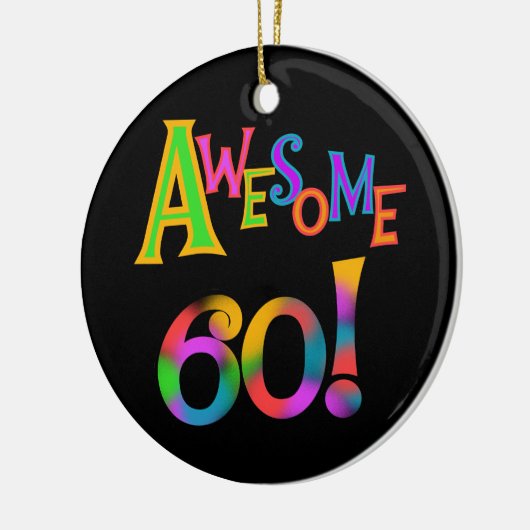 Geweldige 60 T-shirts en cadeautjes op zaterdag Keramisch Ornament (Links)