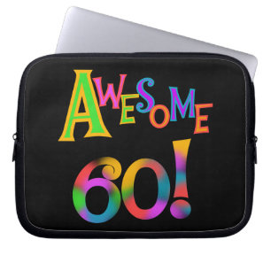 Geweldige 60 T-shirts en cadeautjes op zaterdag Laptop Sleeve