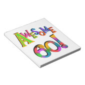 Geweldige 60 T-shirts en cadeautjes op zaterdag Notitieblok (Schuin)