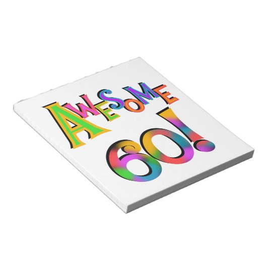 Geweldige 60 T-shirts en cadeautjes op zaterdag Notitieblok (Schuin)