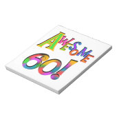 Geweldige 60 T-shirts en cadeautjes op zaterdag Notitieblok (Linkerzijde)