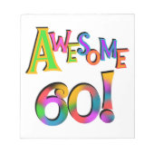 Geweldige 60 T-shirts en cadeautjes op zaterdag Notitieblok (Voorkant)