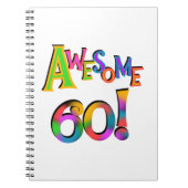 Geweldige 60 T-shirts en cadeautjes op zaterdag Notitieboek (Voorkant)