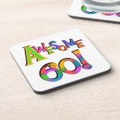 Geweldige 60 T-shirts en cadeautjes op zaterdag Onderzetter (Linkerzijde)