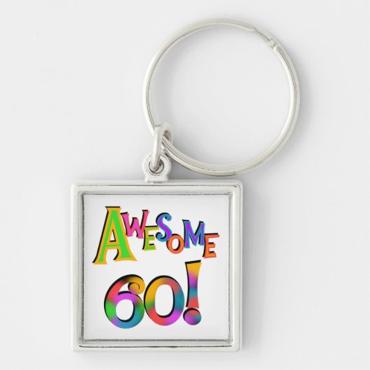 Geweldige 60 T-shirts en cadeautjes op zaterdag Sleutelhanger (Voorkant)