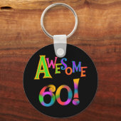 Geweldige 60 T-shirts en cadeautjes op zaterdag Sleutelhanger (Voorkant)