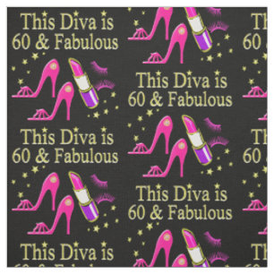GEWELDIGE 60E VERJAARDAG DIVA ONTWERP STOF