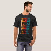  Geweldige 60e verjaardag Retro oktober 1962 B T-shirt (Voorkant volledig)