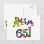 Geweldige 65 overhemden en geschenken briefkaart (Voorkant / Achterkant)